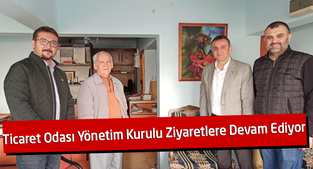 Bandırma Ticaret Odası Yönetim Kurulu, üyelerle birlikte üyeler için hizmeti