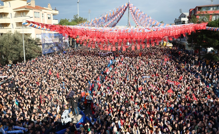 Cumhurbaşkanı Recep Tayyip Erdoğan, "Miting ve Aday Tanıtım Töreni" için