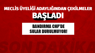 Bandırma CHP'de sular durulmuyor. Dün belediye başkan aday adayı Metin
