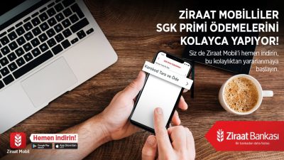 Ziraat Bankası müşterilerine sunduğu dijital hizmetlerle SGK prim ödemelerini kolay