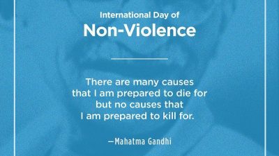 Her yıl Ekim ayının ilk Çarşamba günü kutlanan Uluslararası Şiddetsizlik