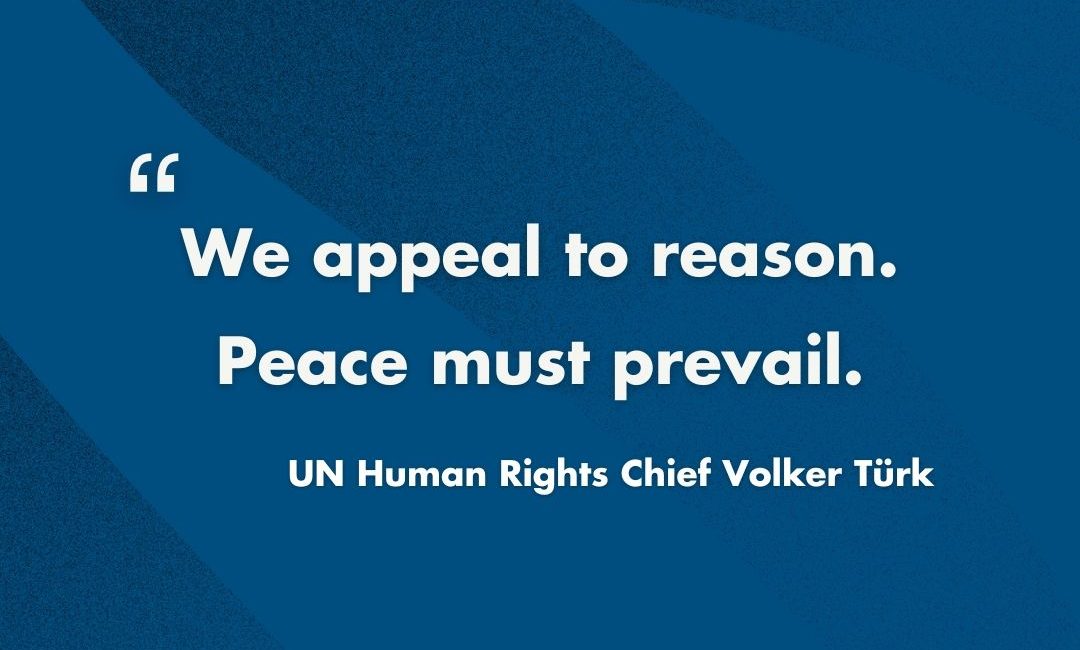 Birleşmiş Milletler İnsan Hakları Yüksek Komiseri Volker Türk, Orta Doğu’daki