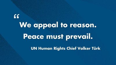 Birleşmiş Milletler İnsan Hakları Yüksek Komiseri Volker Türk, Orta Doğu’daki