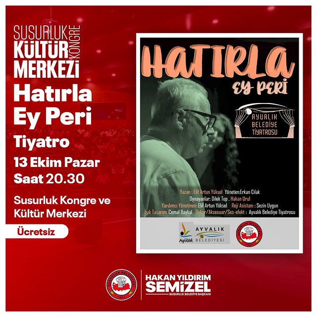 Susurluk, kültürel etkinliklerine bir yenisini daha ekliyor. ‘Hatırla Ey Peri’