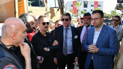 Mersin’e gerçekleştirdiği ziyarette Başkan Haluk Görgün, Koluman Otomotiv firmasını ziyaret