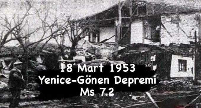 Balıkesir Gönen’de 72 Yıl Önce Yaşanan Facia 18 Mart 1953