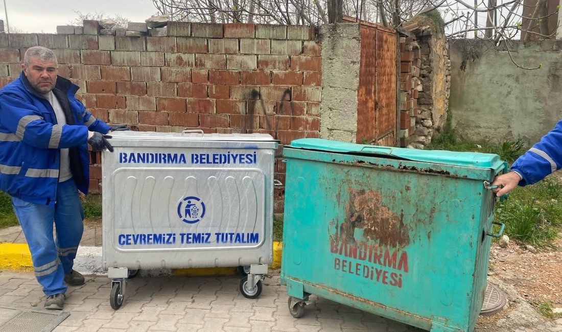 Bandırma Belediyesi, şehir genelinde çeşitli mahallelerde yenileme ve bakım çalışmalarına