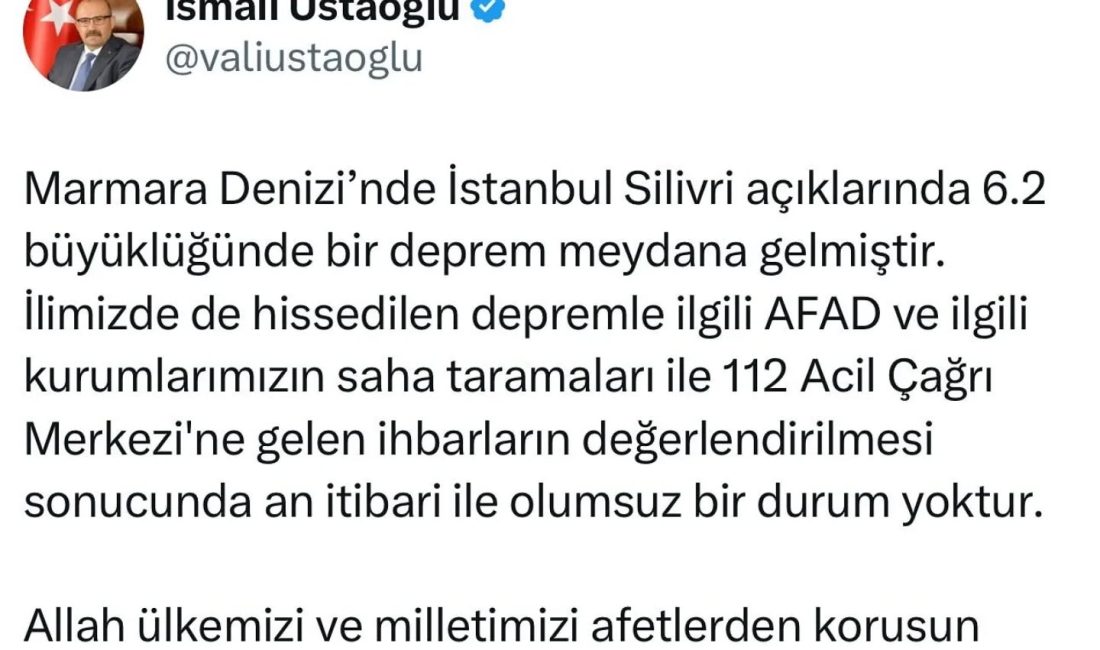 Deprem Hakkında Bilgilendirme Balıkesir Valisi İsmail Ustaoğlu, bölgedeki deprem faaliyetleri