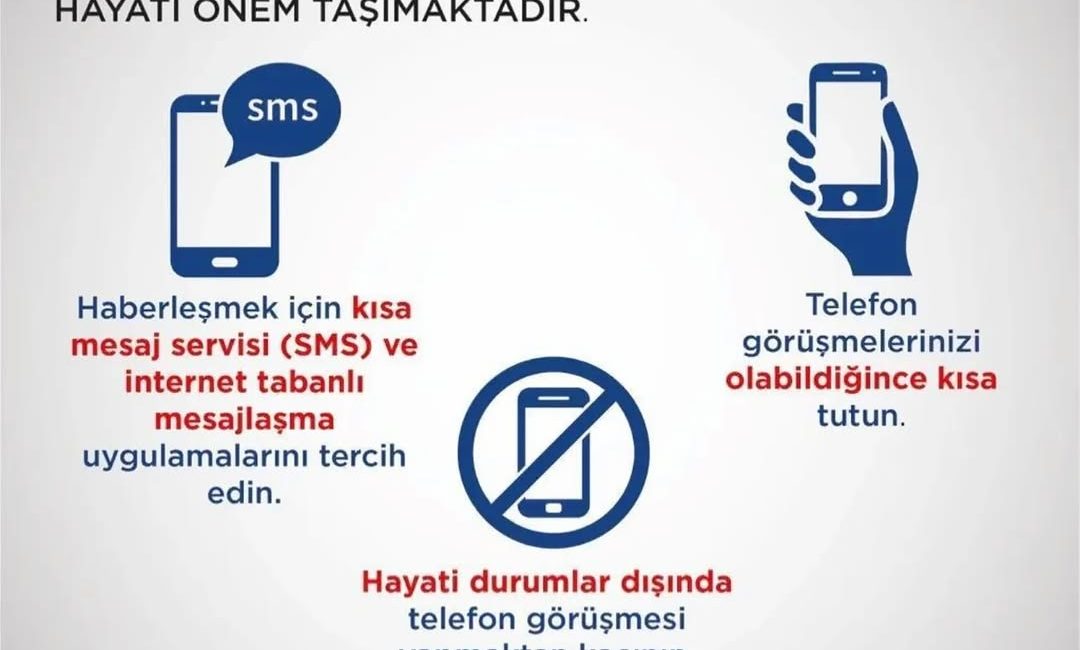 Yoğunluktan Kaynaklanan İletişim Sorunlarına Karşı Önlem Çağrısı Afet ve acil