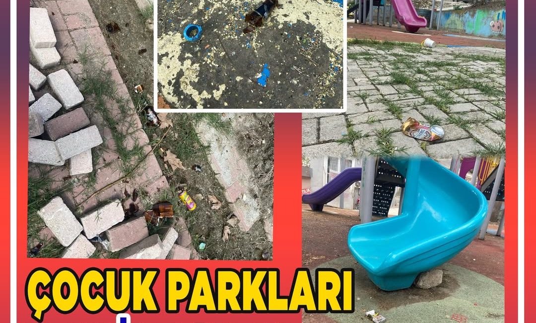 Erdek’te Artan Alkol Tüketimi Çocuk Parklarını Tehdit Ediyor Erdek‘te çocuk