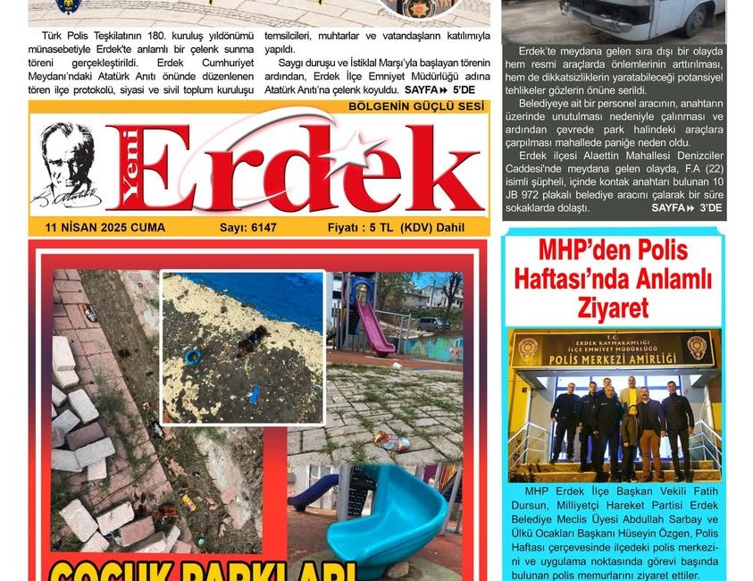 Erdek’te Planlı Su Kesintisi Uygulanacak Erdek ilçesinde, 12 Nisan 2025