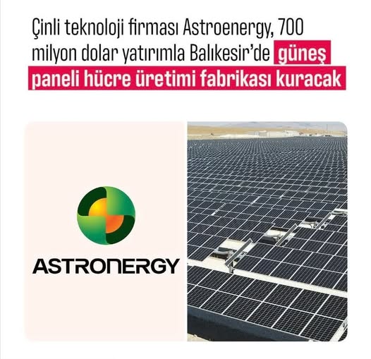 Balıkesir, 700 milyon dolarlık dev bir yatırımla güneş enerjisi alanında