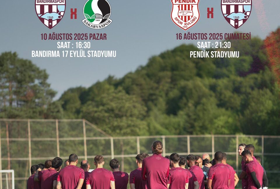 Bandırmaspor’un mücadele edeceği Trendyol 1 Lig 2025 2026 sezonunun ilk