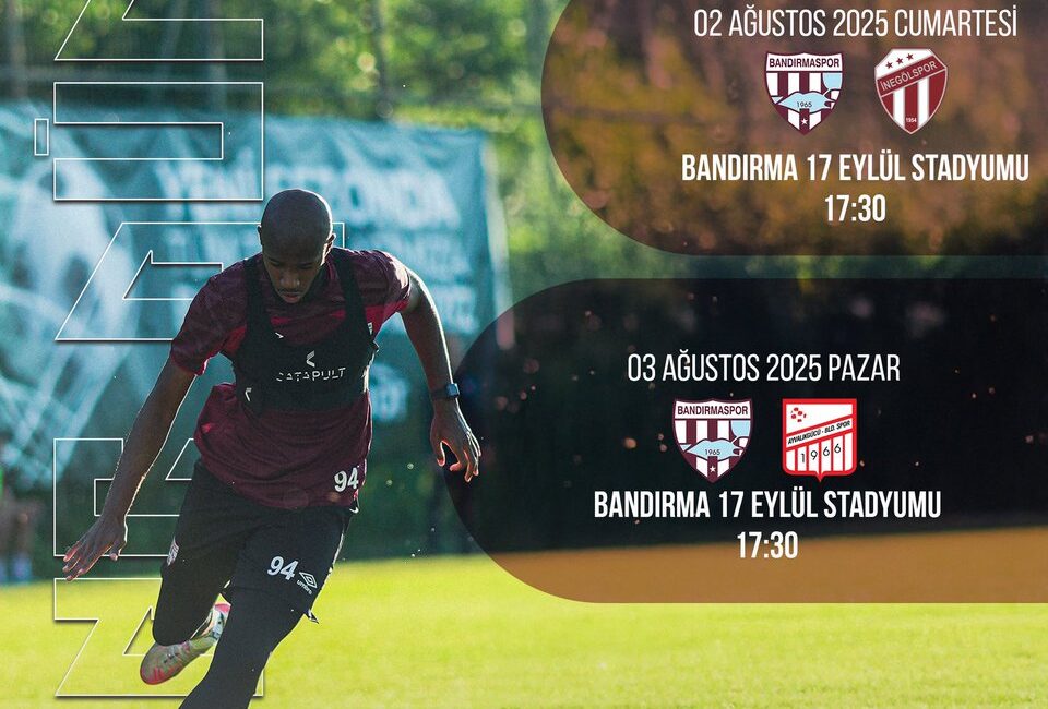 Bandırmaspor, yeni sezon öncesinde son hazırlık maçlarına taraftarını tribüne davet