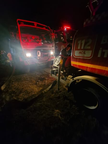 İvrindi’de Orman Yangını Balıkesir’in İvrindi ilçesinde dün akşam saatlerinde orman