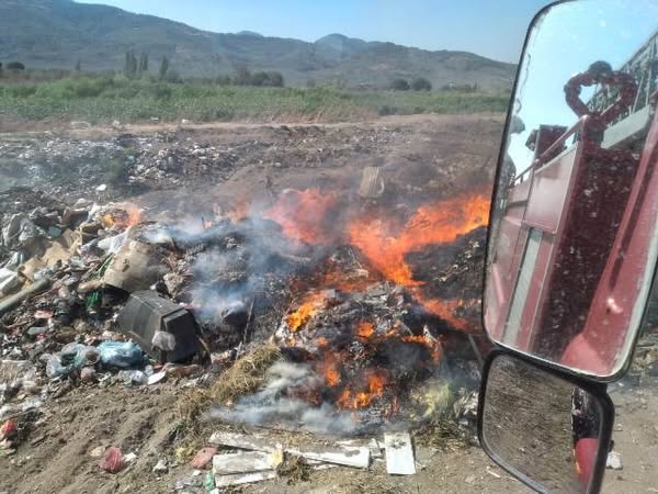 Balıkesir’in Havran ilçesinde bulunan çöplükte yangın çıktı. Yangının çıkış nedeni