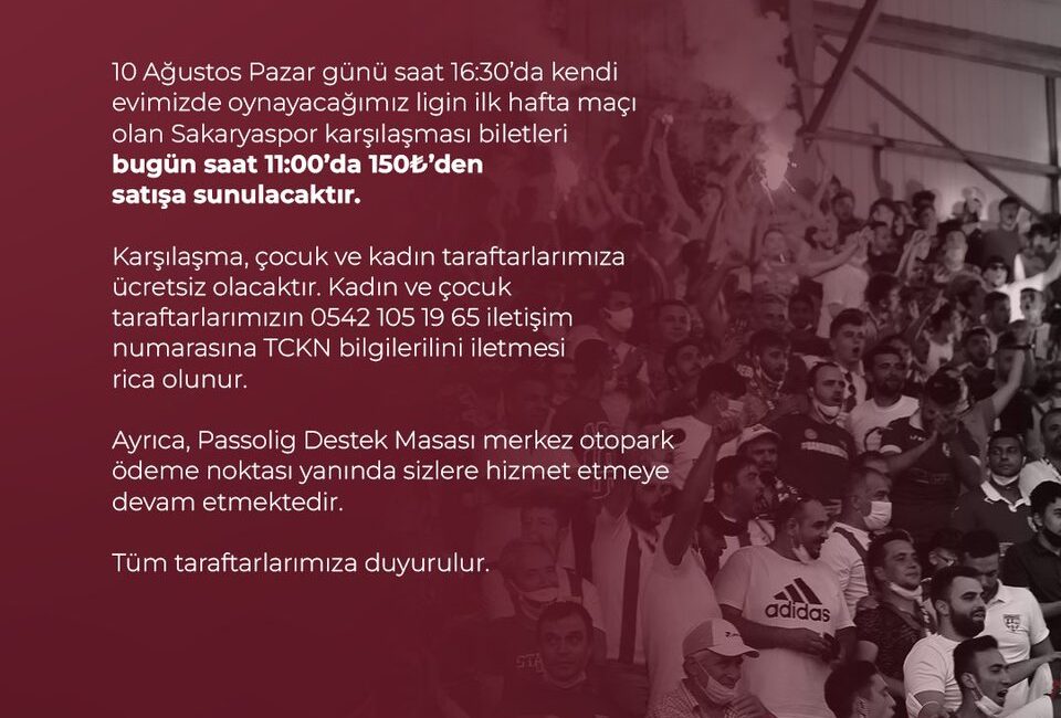 Bandırmaspor, ligin ilk maçında Sakaryaspor ile karşı karşıya gelecek. Maç