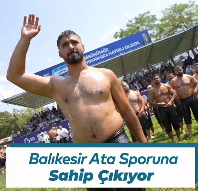 Balıkesir’in Dursunbey ilçesi Dualı Çayırlığı’nda düzenlenen 65. Kurtdereli Mehmet Pehlivan