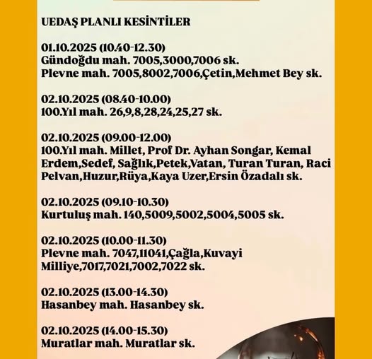 UEDAŞ, Gönen’de Altyapı Çalışması Nedeniyle Elektrik Kesintisi Duyurusunda Bulundu UEDAŞ