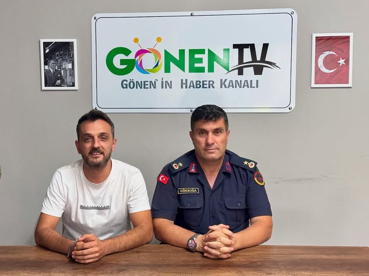 Gönen İlçe Jandarma Komutanı Binbaşı Ethem Gökboğa, Gönen’de yerel basını