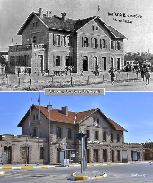 Balıkesir’de aynı lokasyonda çekilen ancak farklı zamanlara ait fotoğraflar, dikkat