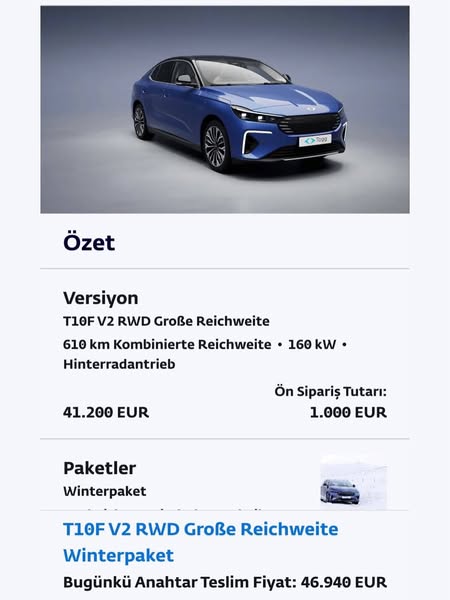 TOGG’un Avrupa Yolculuğu Başladı Türkiye’nin yerli otomobili TOGG, Almanya pazarındaki