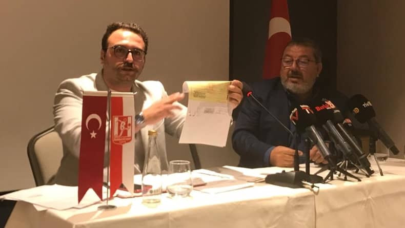 Balıkesirspor Asbaşkanı İsa Tamer Çelik ve Kulüp Avukatı Mehmet Fatih