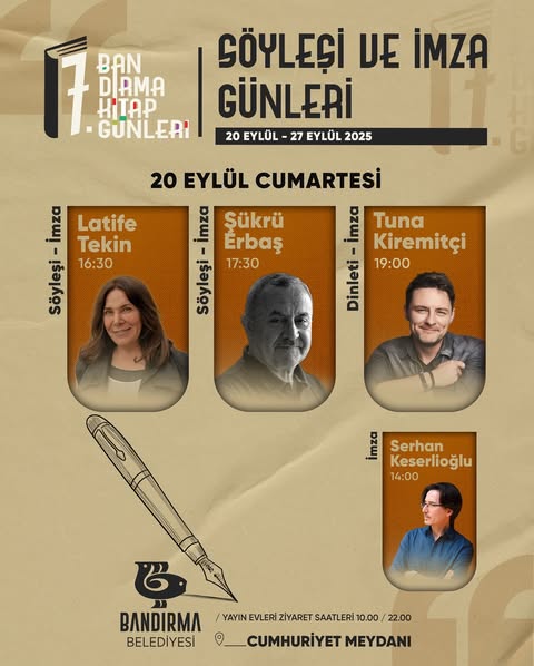 Bandırma Kitap Günleri Başlıyor Bandırma Belediyesi tarafından organize edilen Bandırma