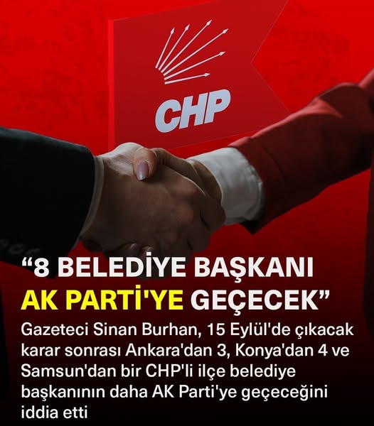 AK Parti’ye geçişler devam ediyor. Gazeteci Sinan Burhan’ın iddiasına göre,