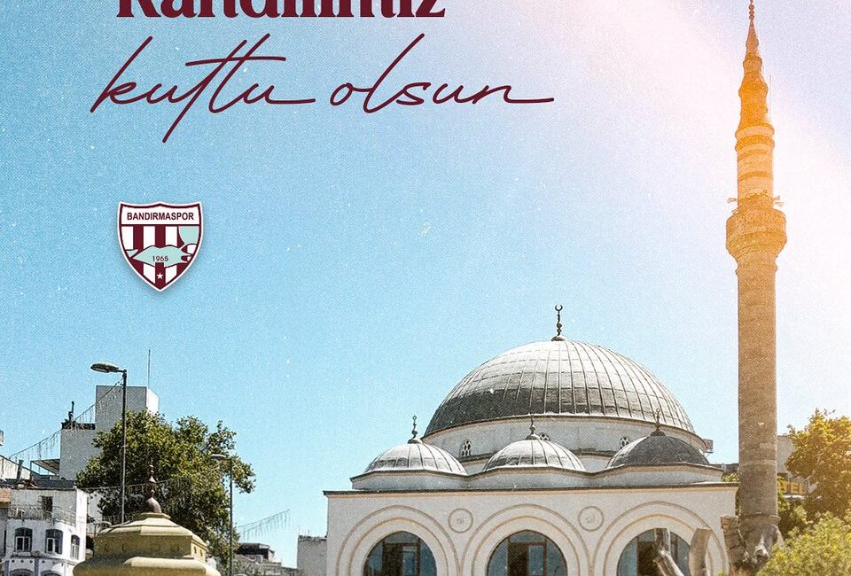 Bandırmaspor, Mevlid Kandili dolayısıyla bir mesaj yayınladı.Kulüp, tüm müminlerin Mevlid