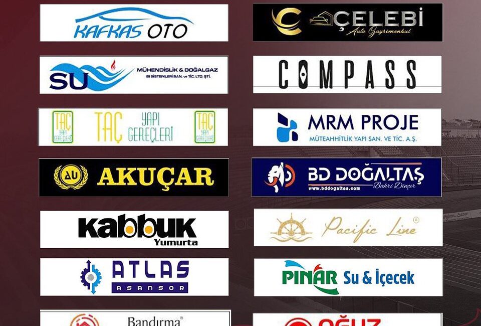 Bandırmaspor, yeni sezon öncesinde stadyum reklam alanlarına sponsor olan markalara