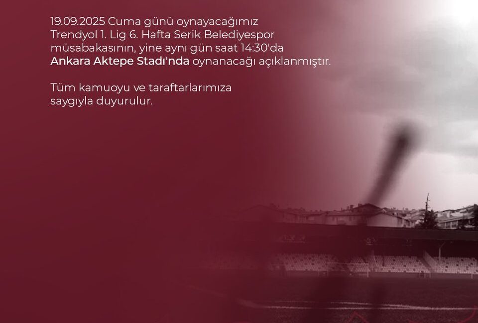Bandırmaspor, Serik Belediyespor ile karşılaşma hakkında bilgilendirme yapıldı.