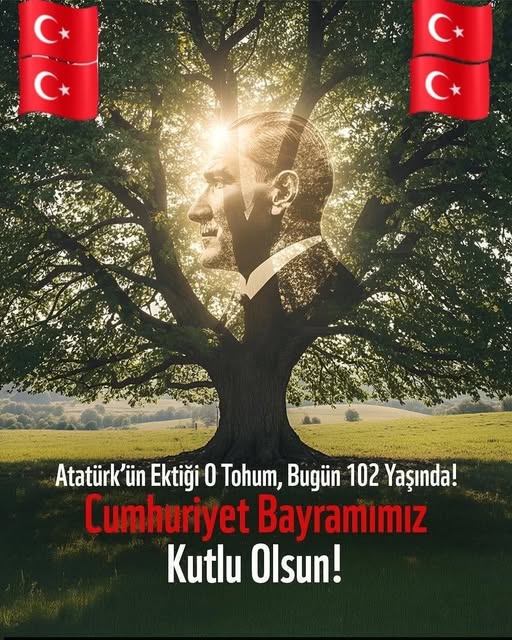Cumhuriyet’in 102. Yılı Gururla Kutlanıyor Cumhuriyet’in İlanının 102. Yılı Coşkusu Türkiye Cumhuriyeti’nin kuruluşunun 102. yıldönümü,