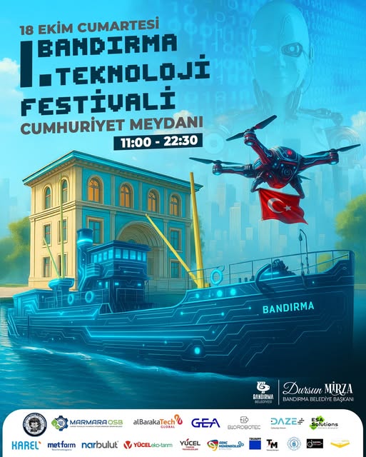 Bandırma Teknoloji Festivali’ne Hazırlanın Bandırma, teknoloji ve inovasyonu merkezine alan