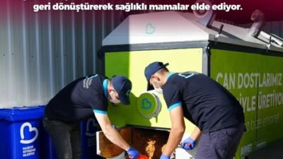 Balıkesir Büyükşehir Belediyesi, sokak hayvanları için geri dönüşüm projesi başlattı.
