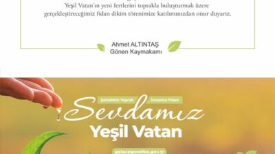 Gönen’de Milli Ağaçlandırma Günü Coşkusu Gönen’de, 11 Kasım Milli Ağaçlandırma