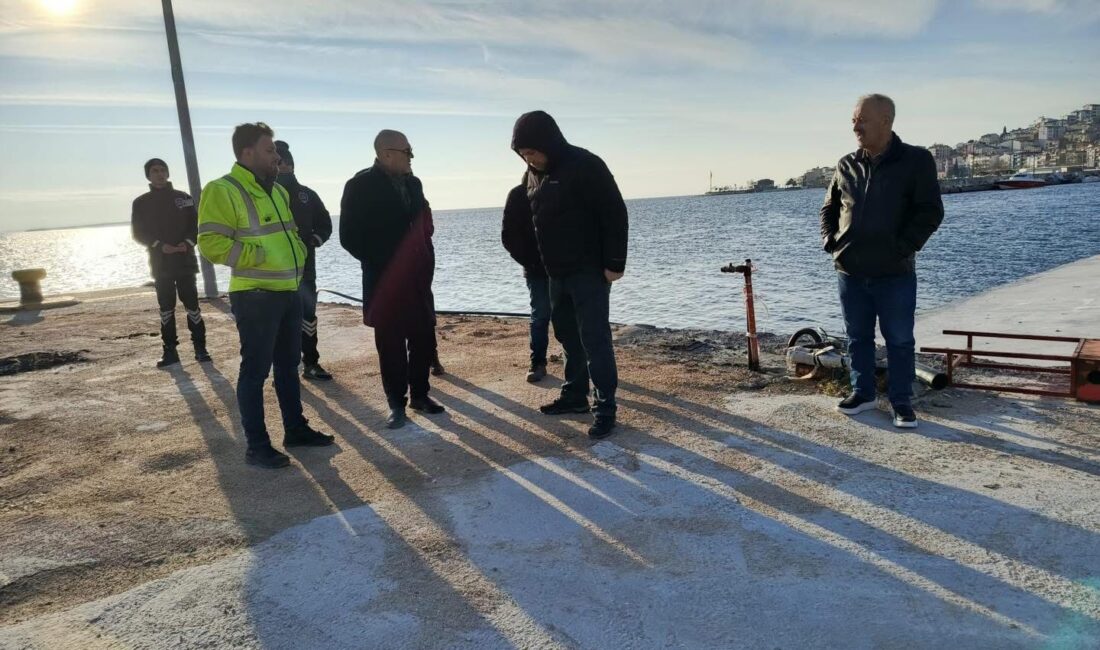 Marmara Adalar Belediye Başkanı Aydın Dinçer, iskeledeki düzenlemeleri yerinde inceledi.