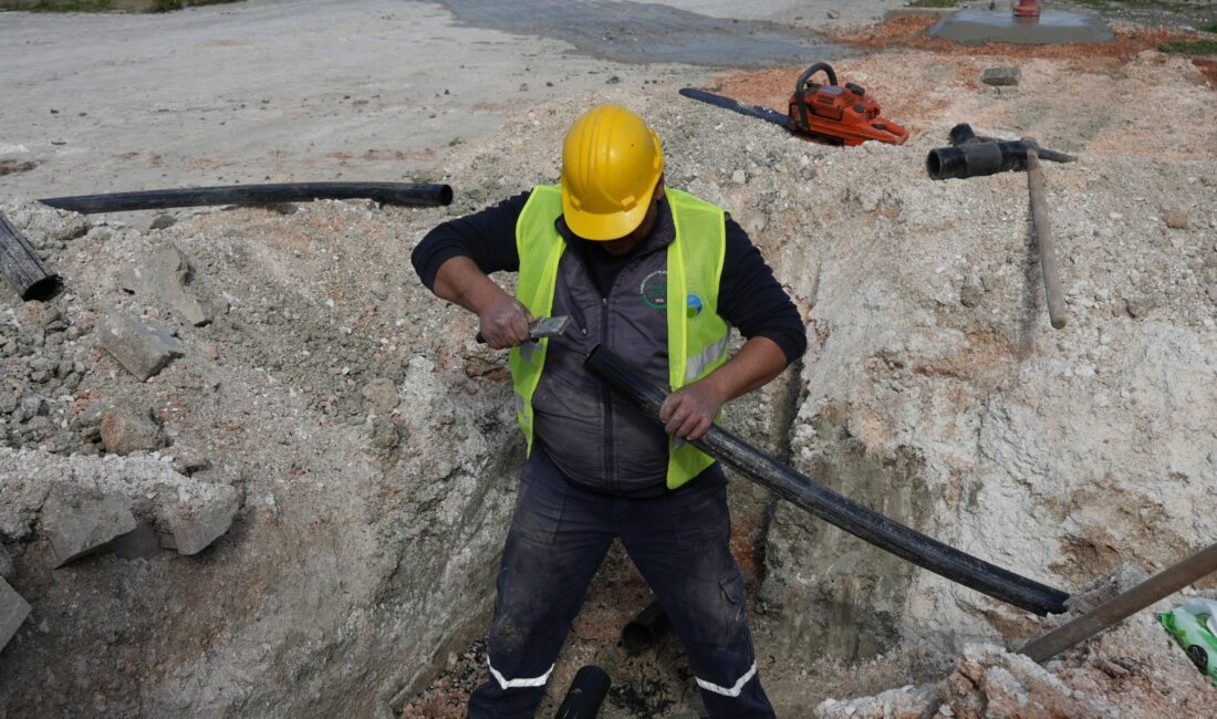 Manyas Atatürk Mahallesi TOKİ konutları için içme suyu altyapı çalışmaları