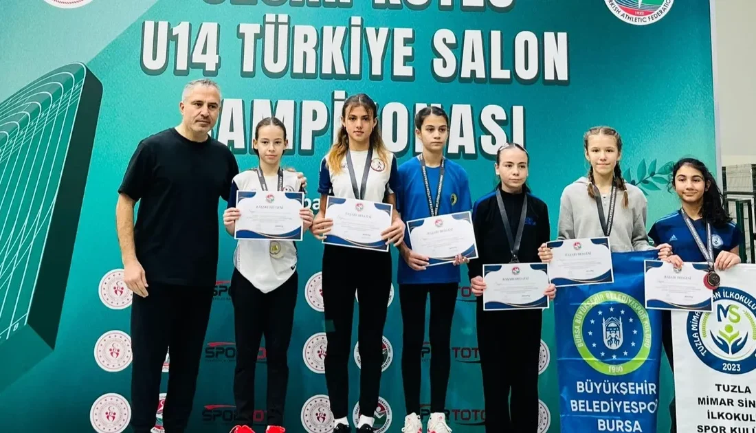 Erdek Atletik NYZ Spor Kulübü, U-14 Salon Atletizm Türkiye Şampiyonası'nda