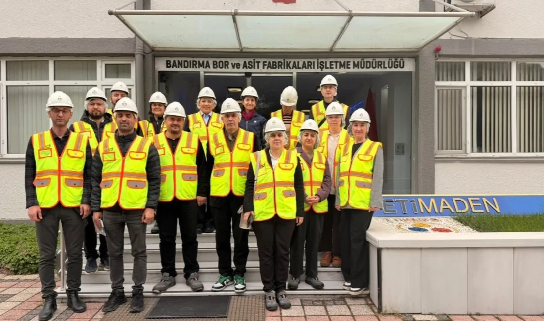 Balıkesir Üniversitesi akademisyenleri ve TTO ekibi, Eti Maden Bandırma Bor