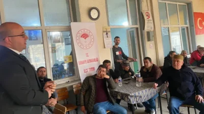 Burhaniye’de düzenlenen toplantıda çiftçilere devlet destekli tarım sigortaları, başvuru süreçleri