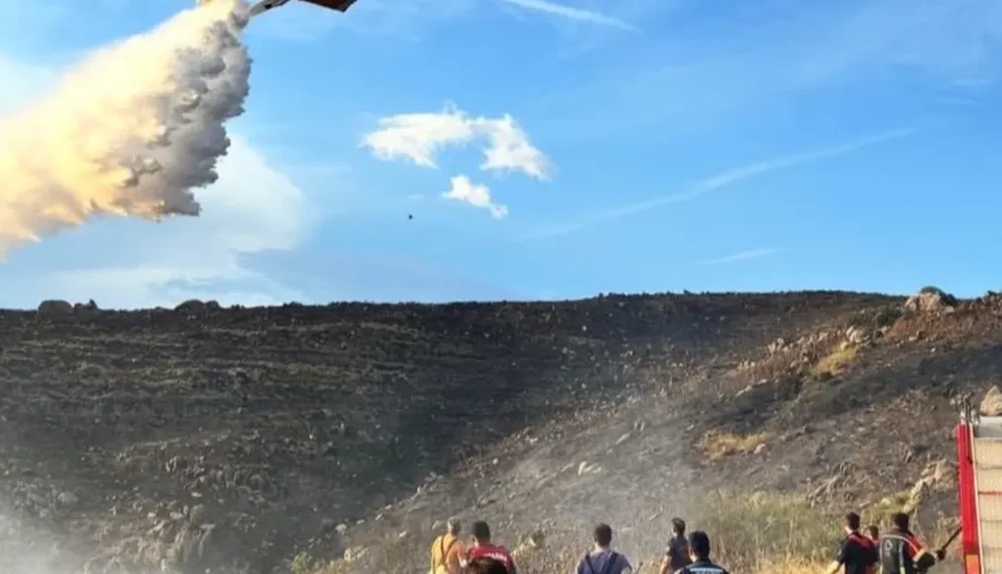 Avşa Adası'nda çıkan yangın, ekiplerin hızlı müdahalesiyle kontrol altına alındı.