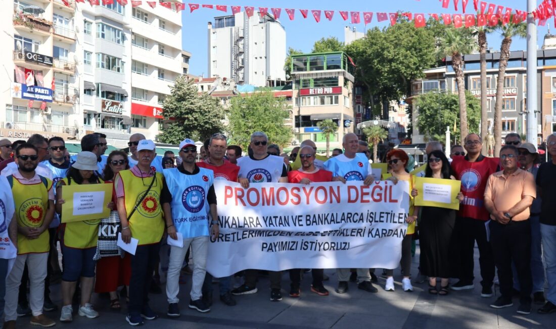 Bandırma eğitim çalışanları, MEB promosyon ihalesindeki düşük banka tekliflerine ortak