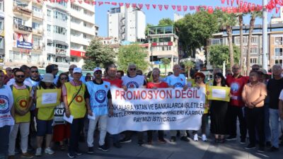 Bandırma eğitim çalışanları, MEB promosyon ihalesindeki düşük banka tekliflerine ortak