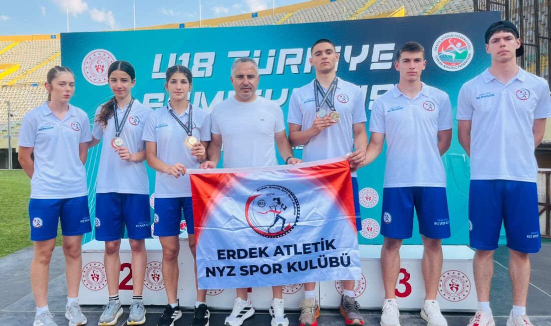 Erdek Atletik NYZ Spor Kulübü, İzmir'de düzenlenen U-18 Türkiye Atletizm