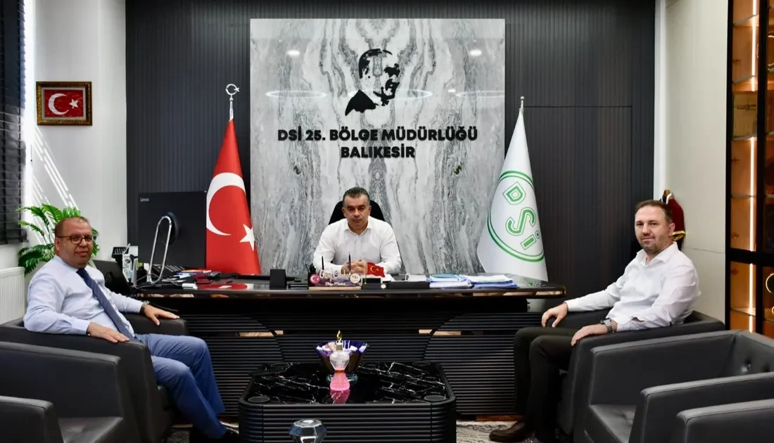 Susurluk'ta kaymakam ve ilçe başkanının DSİ 25. Bölge Müdürü ile