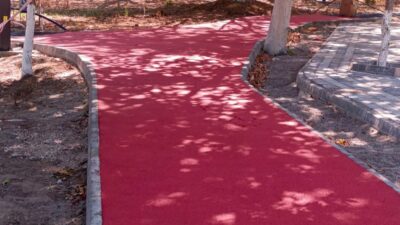 Susurluk Belediyesi, EPDM zeminli yürüyüş yollarının korunması için bisiklet ve