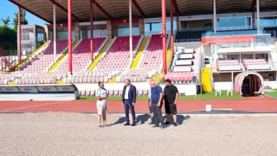 Balıkesir Gençlik ve Spor İl Müdürü Adem Özalp, Atatürk Stadyumu