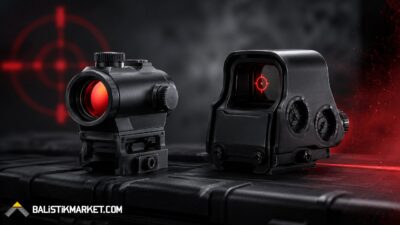 Red dot dürbün, tabanca üzerinde hızlı ve isabetli atış sağlayan