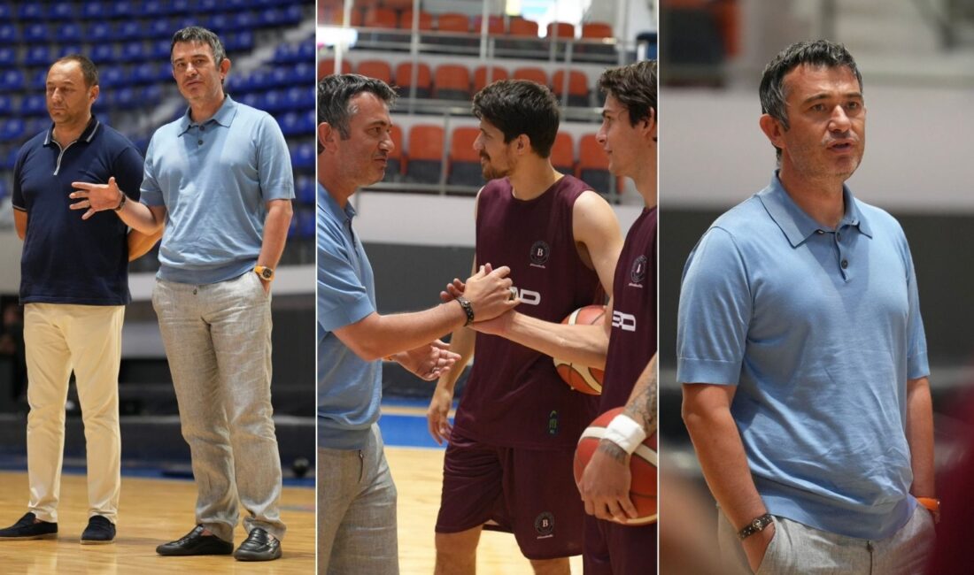 Bordo Basketbol'da yeni sezon heyecanı başladı! Takımın ilk antrenmanına katılan
